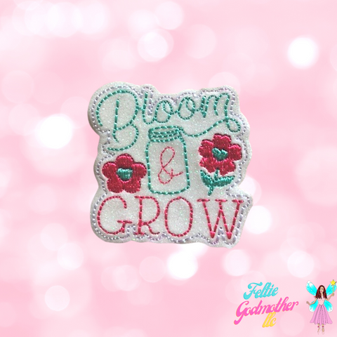 Bloom and Grow Feltie Design