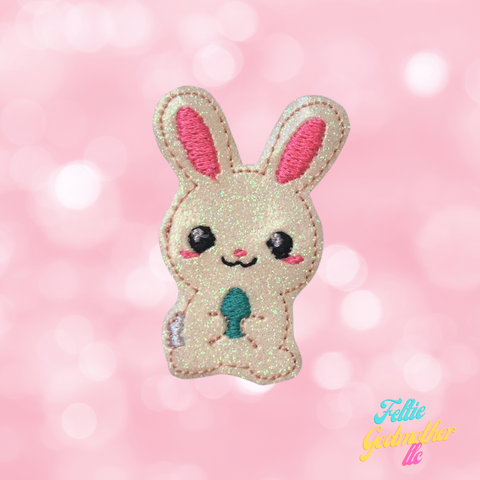 Easter Egg Bunny Feltie Design - Feltie Godmother llc