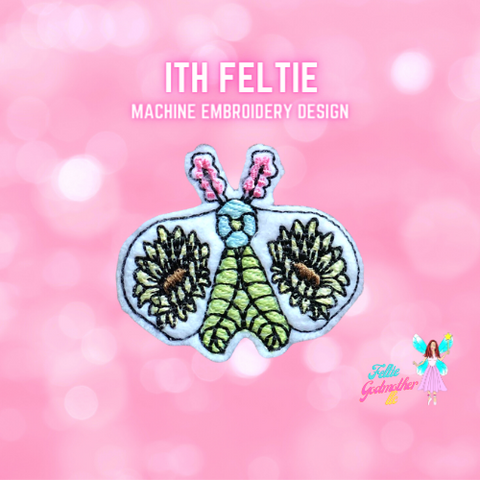 Floral Moth Feltie Design