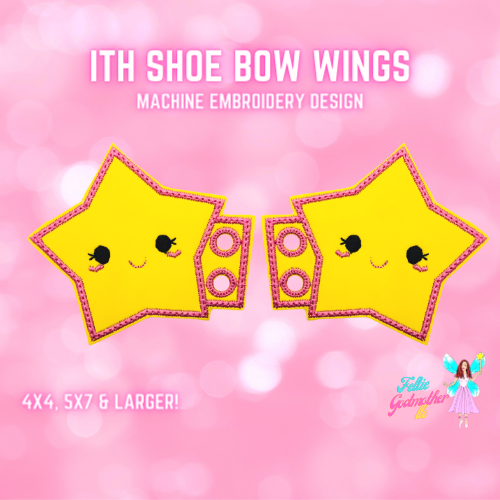 Shoe Star Wings ITH Design