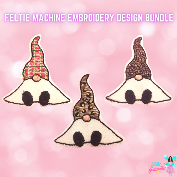 3 Gnome Feltie Design Bundle