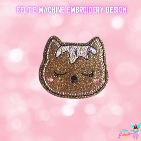 Gingerbread Kitty Feltie Design