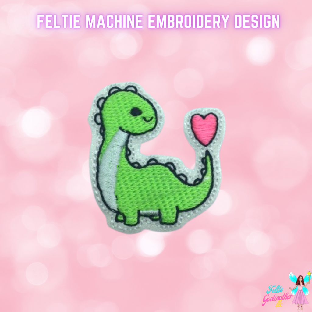 Dinosaur Heart Feltie Design