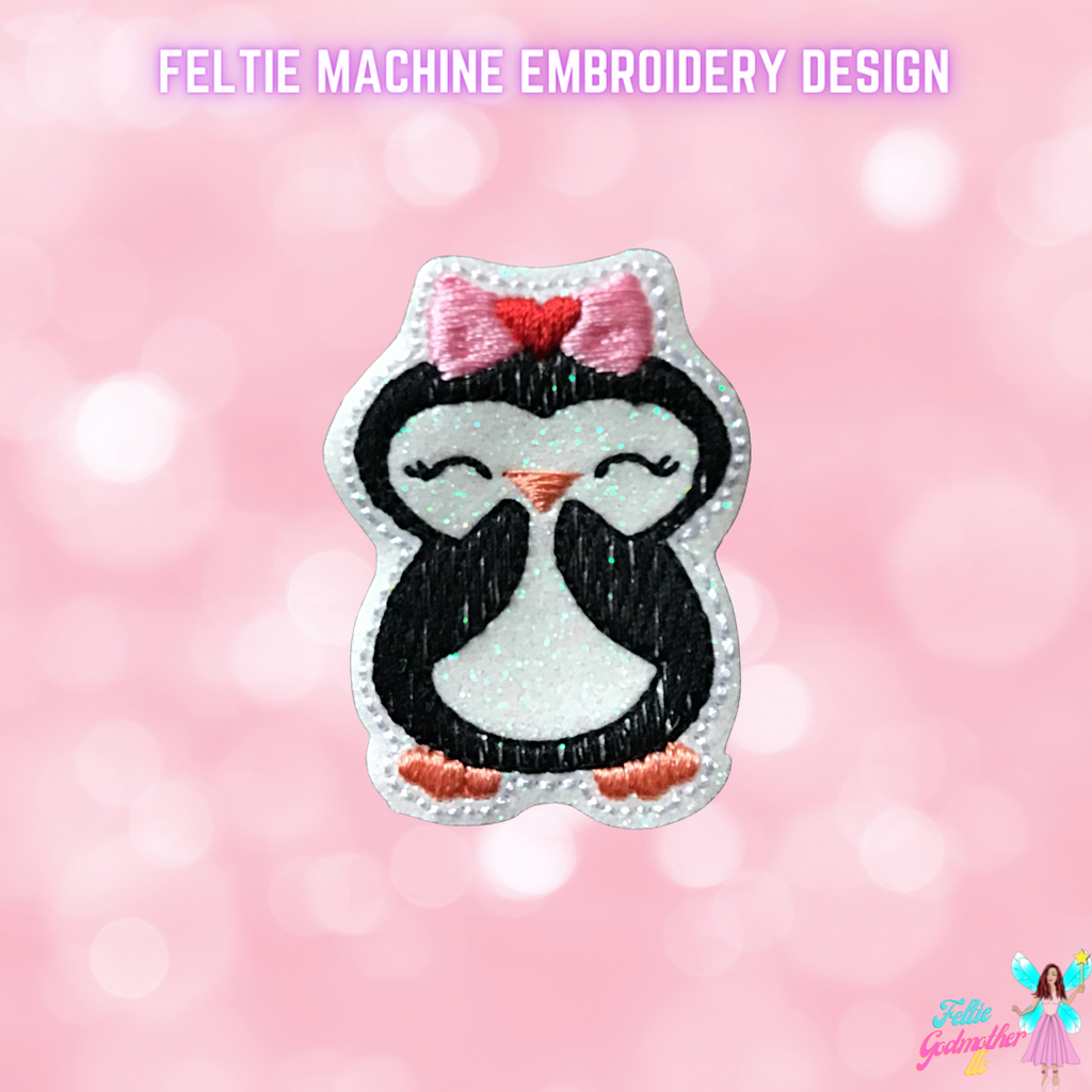 Penguin Valentine Feltie Design