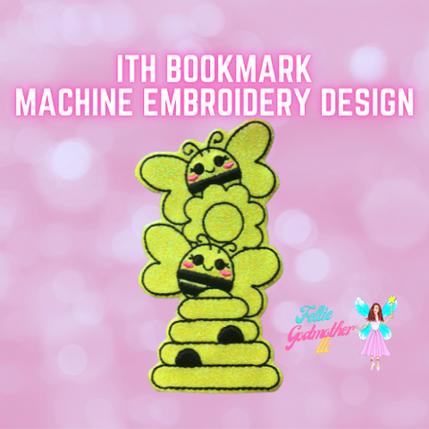 Bee Bookmark ITH Design