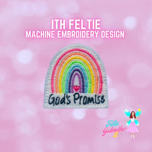God's Promise Rainbow Feltie Design