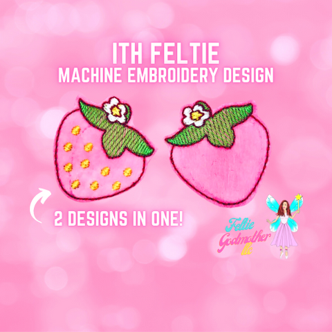 Strawberries Feltie Design