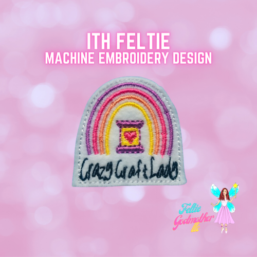 Crazy Craft Lady Rainbow Feltie Design