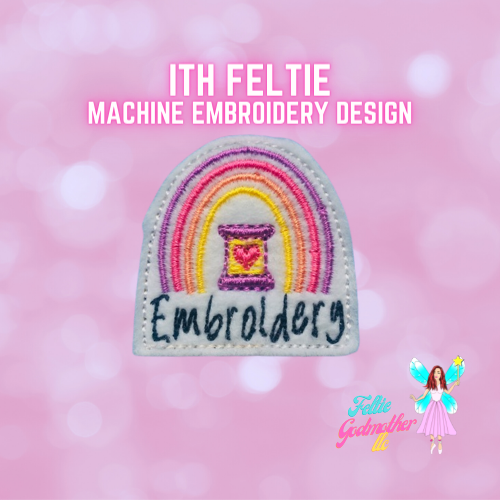 Embroidery Rainbow Feltie Design