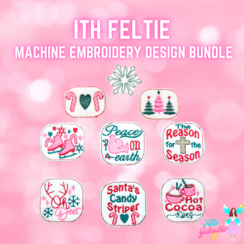 Christmas 9 Feltie Design Bundle
