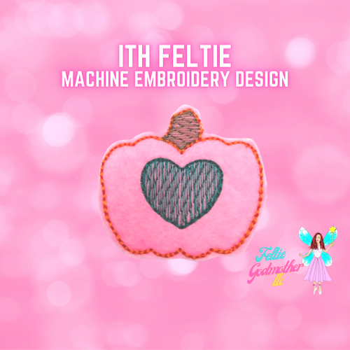 Pumpkin Heart Feltie Design