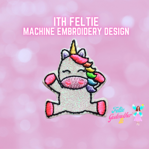 Rainbow Unicorn Feltie Design