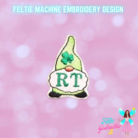 RT Radiologic Technologist St Patricks Day Gnome Feltie Design