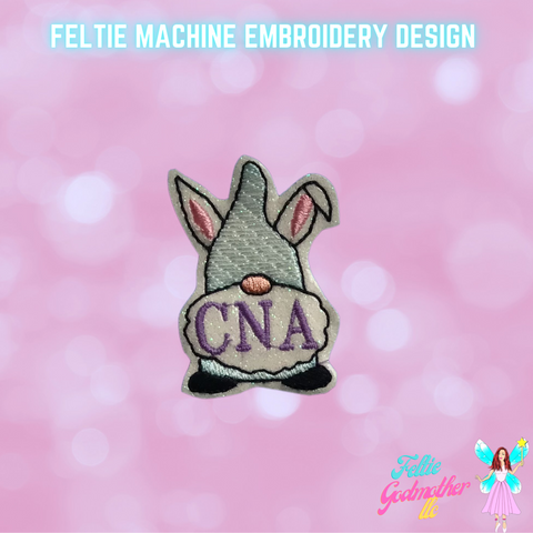 CNA Certified Nurse Assistant Gnome Feltie Design