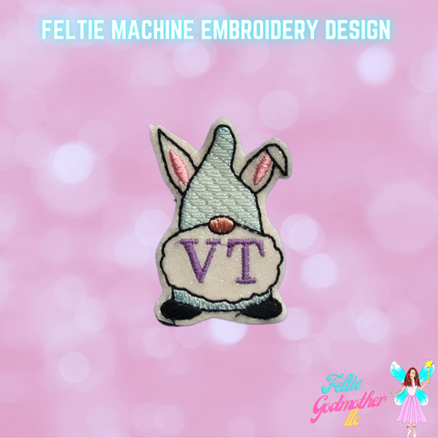 VT Vet Tech Easter Gnome Feltie Design