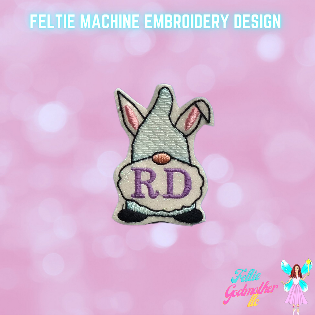 RD Registered Dietician Gnome Feltie Design
