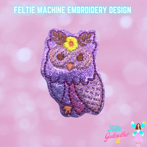 Boho Owl Feltie Design