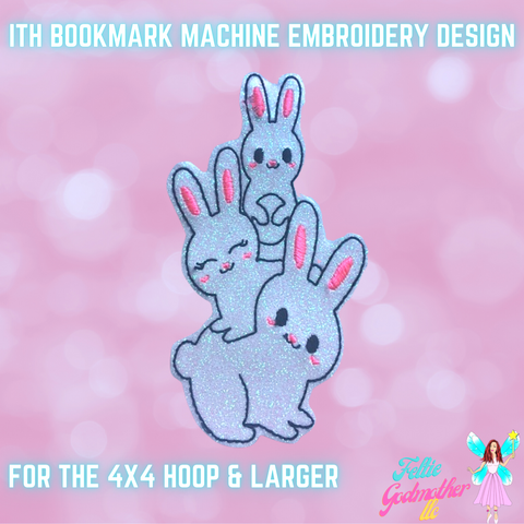 Bunny Bookmark ITH Design