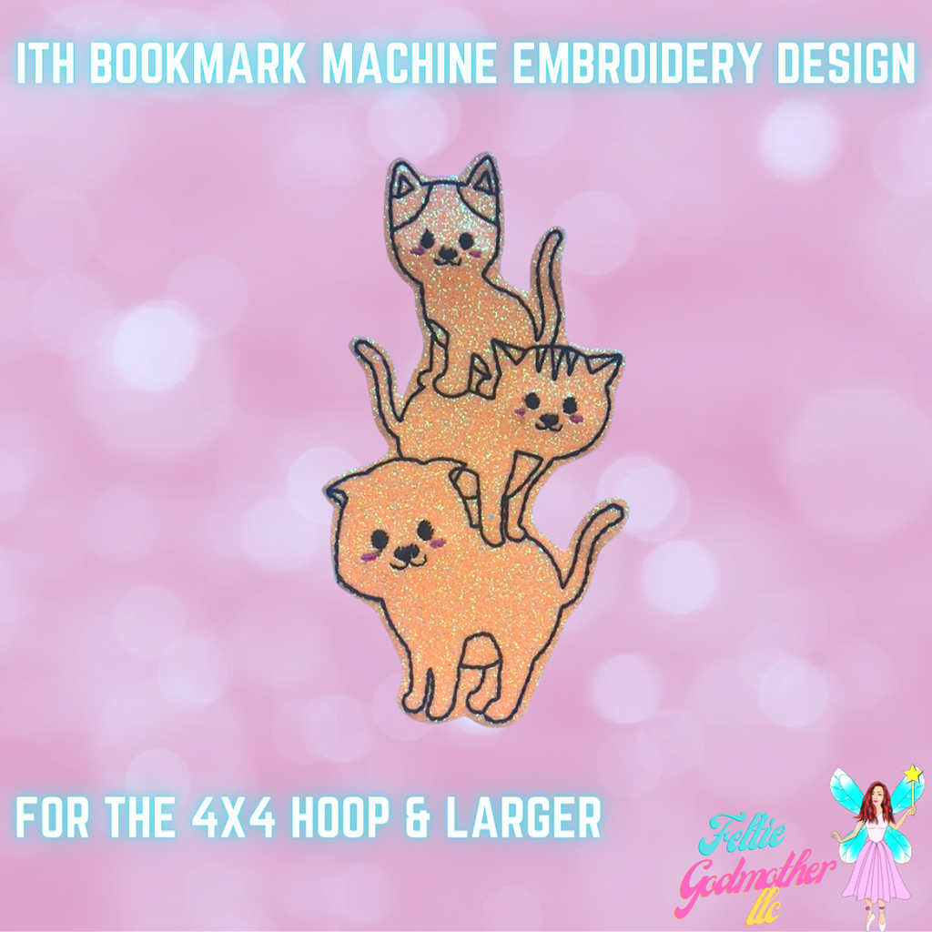 Cat Bookmark ITH Design