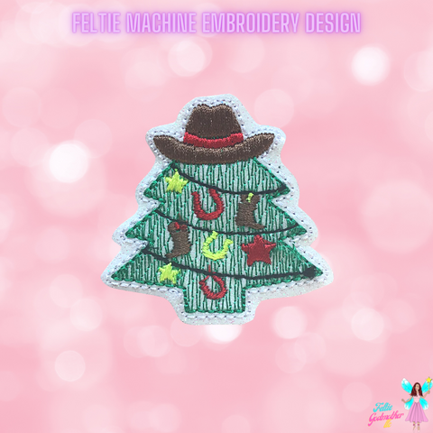 Cowboy Hat Christmas Tree Feltie Design
