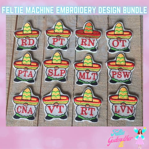 Healthcare Cinco De Mayo 13 Feltie Design Bundle