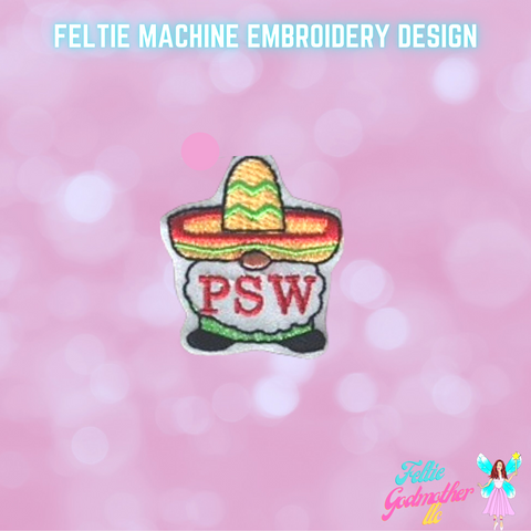 PSW Personal Support Worker Cinco De Mayo Gnome Feltie Design