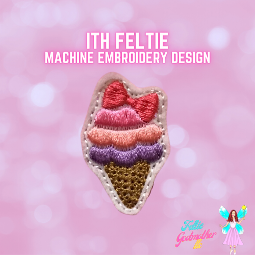 Ice Cream Cone Feltie Design