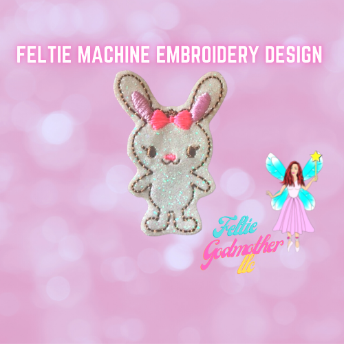 Bunny Bow Feltie Design