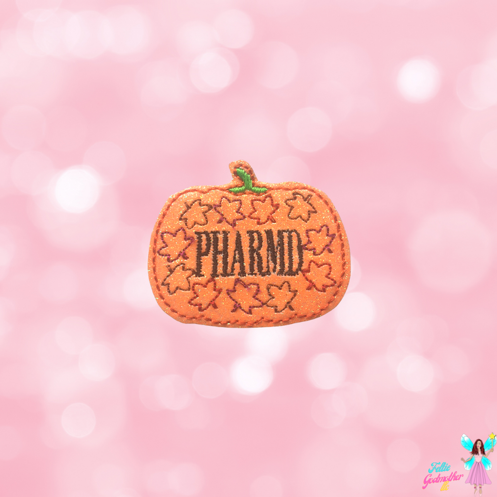 PHARMD Pumpkin Feltie Design