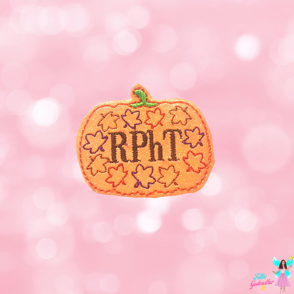 RPhT Pumpkin Feltie Design