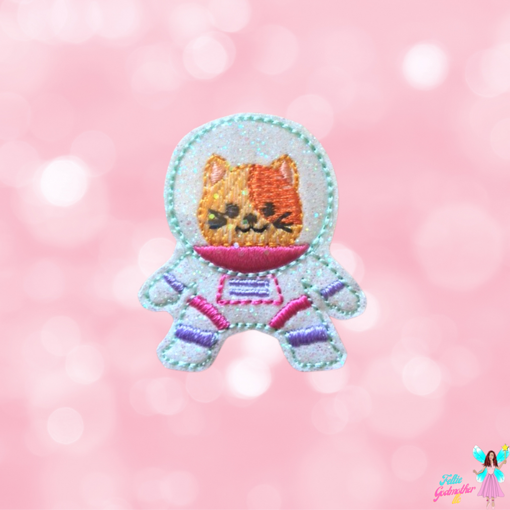 Kitty Astronaut Shaker Feltie Design