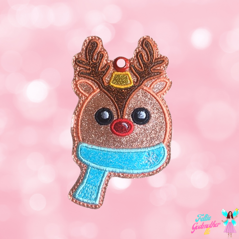 Reindeer ITH Ornament Charm 4x4