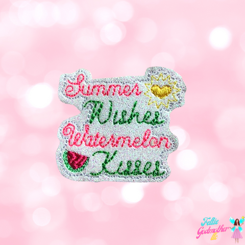 Summer Wishes Watermelon Kisses Feltie Design