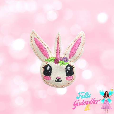 Woodland Bunny Feltie Machine Embroidery Design - Feltie Godmother llc