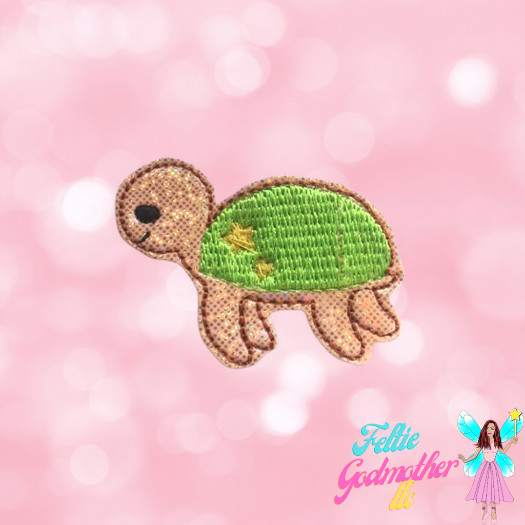 Sea Turtle Feltie Machine Embroidery Design - Feltie Godmother llc