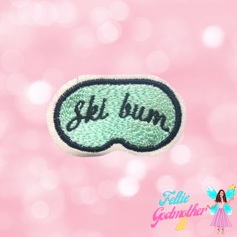 Ski Bum Feltie Machine Embroidery Design - Feltie Godmother llc