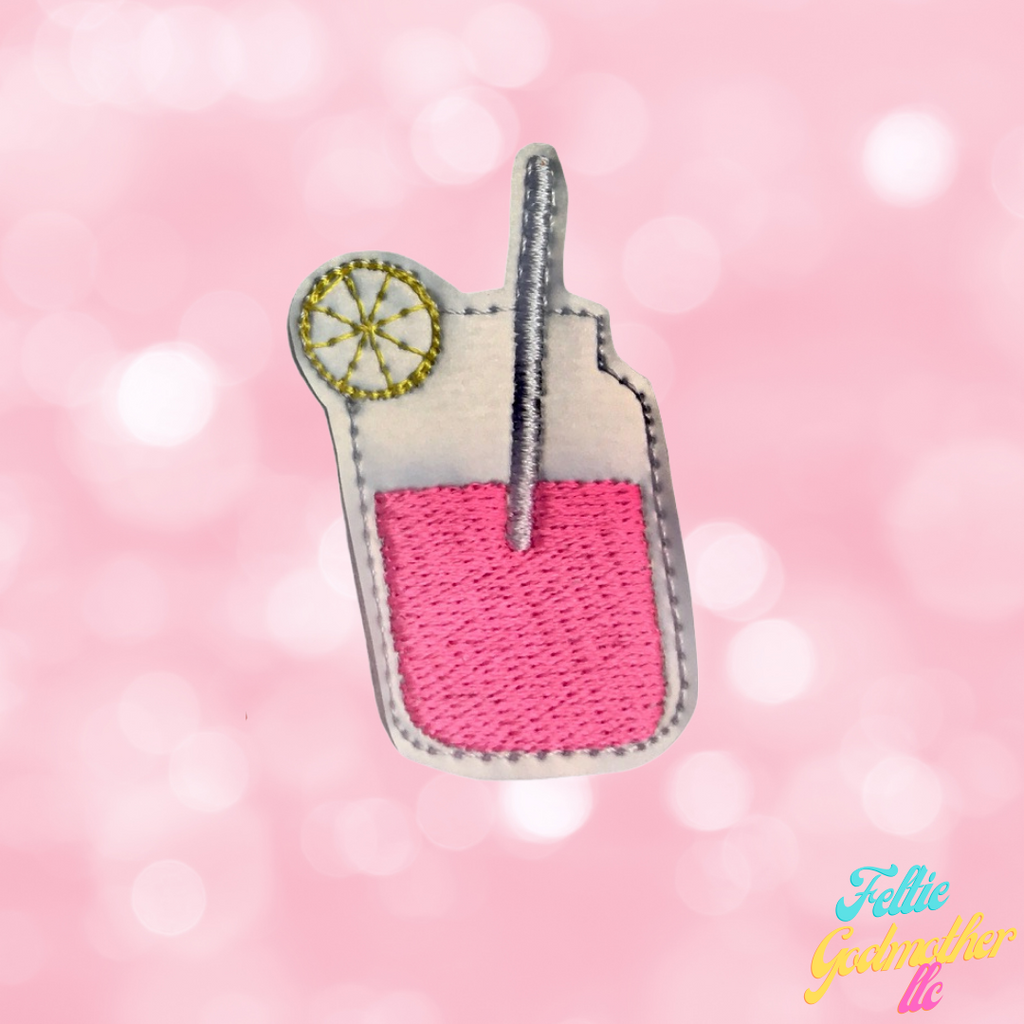 Pink Lemonade Mason Jar Feltie Design - Feltie Godmother llc