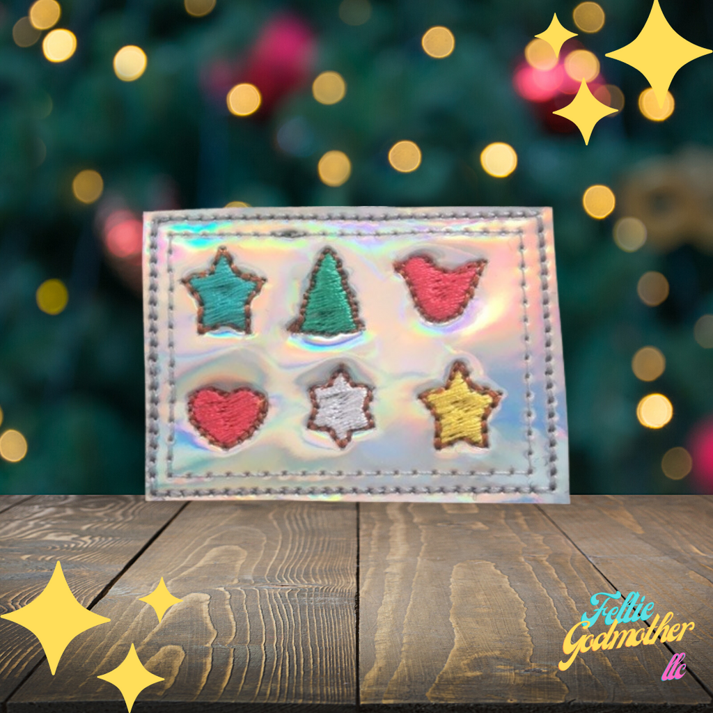 Christmas Cookie Sheet Feltie Machine Embroidery Design - Feltie Godmother llc