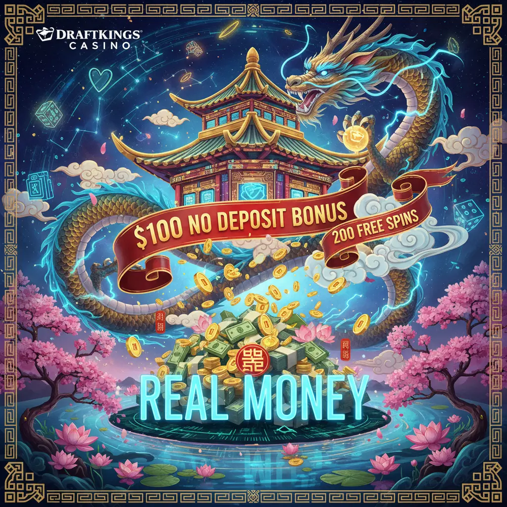 $100 no deposit bonus 200 free spins real money - DraftKings
